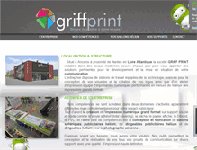 Tablet Screenshot of griffprint.fr